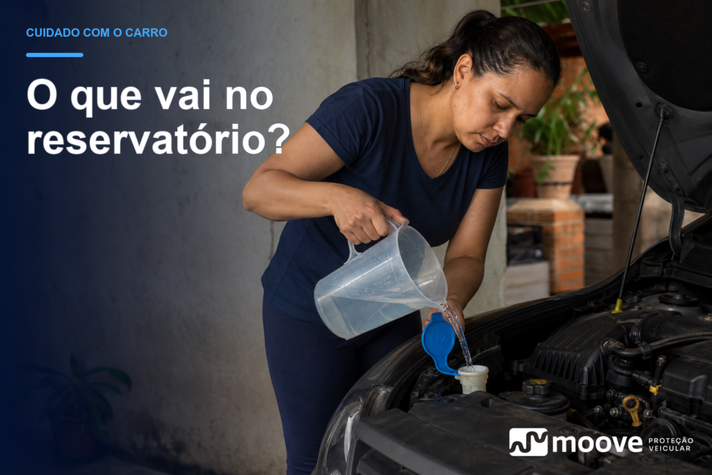 O que colocar no reservatório do limpador de para-brisa?